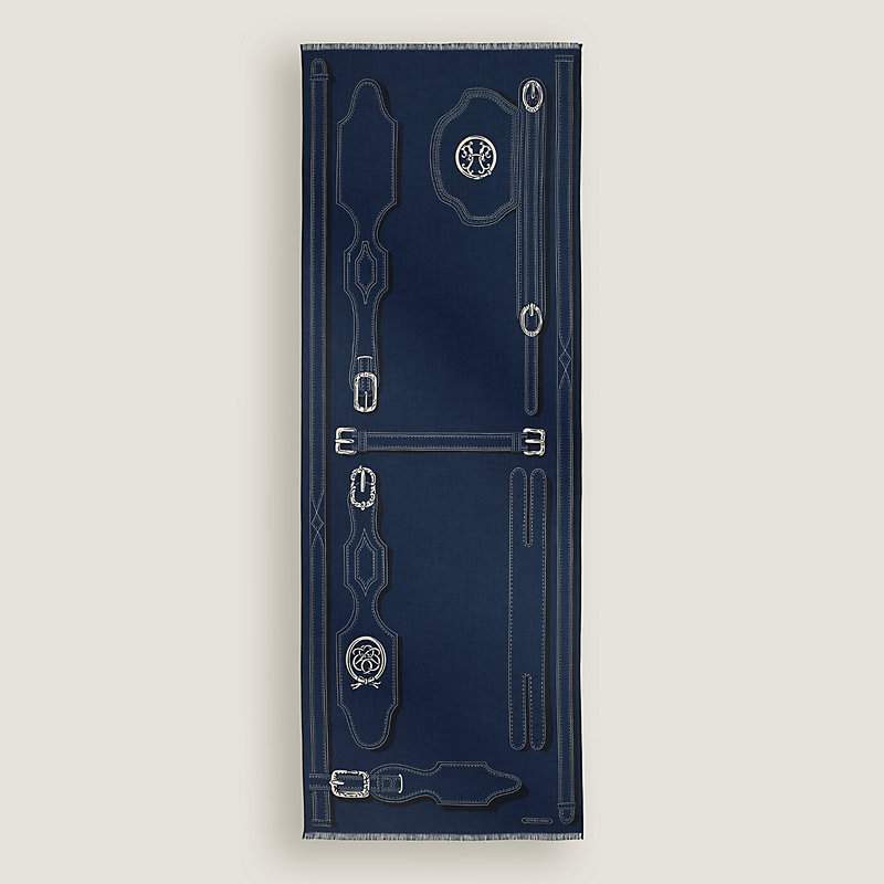 Harnais des Presidents rectangle - Black | Hermès USA